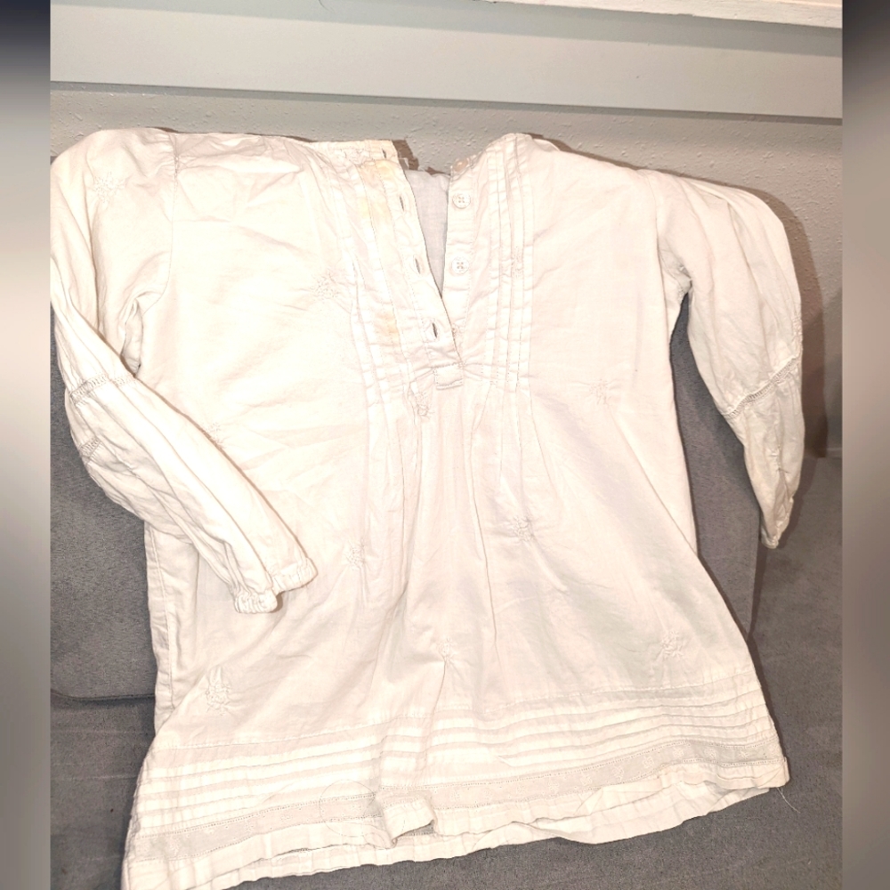 Peasant Style white blouse girls XL